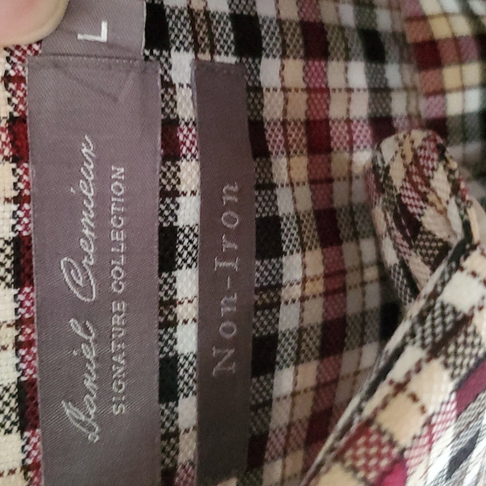 Daniel Cremieux signature collection. Plaid long sleeve shirt - Picture 5 of 7